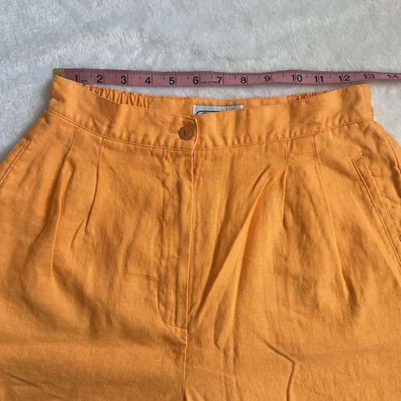 Womens High Rise Bermuda Lightweight Linen Breathable Resort Summer Shorts 10 - Picture 3 of 6